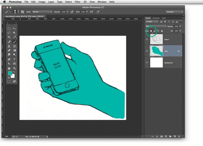 Step 12 To Color Lineart In Photoshop