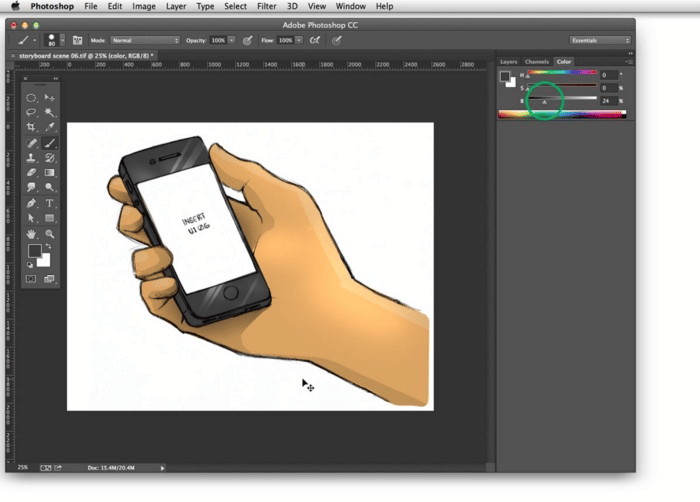 Step 14 To Color Lineart In Photoshop