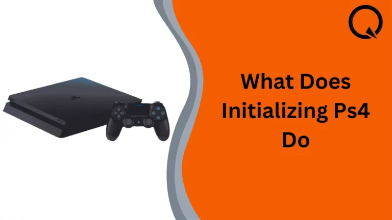 What Does Initializing Ps4 Do