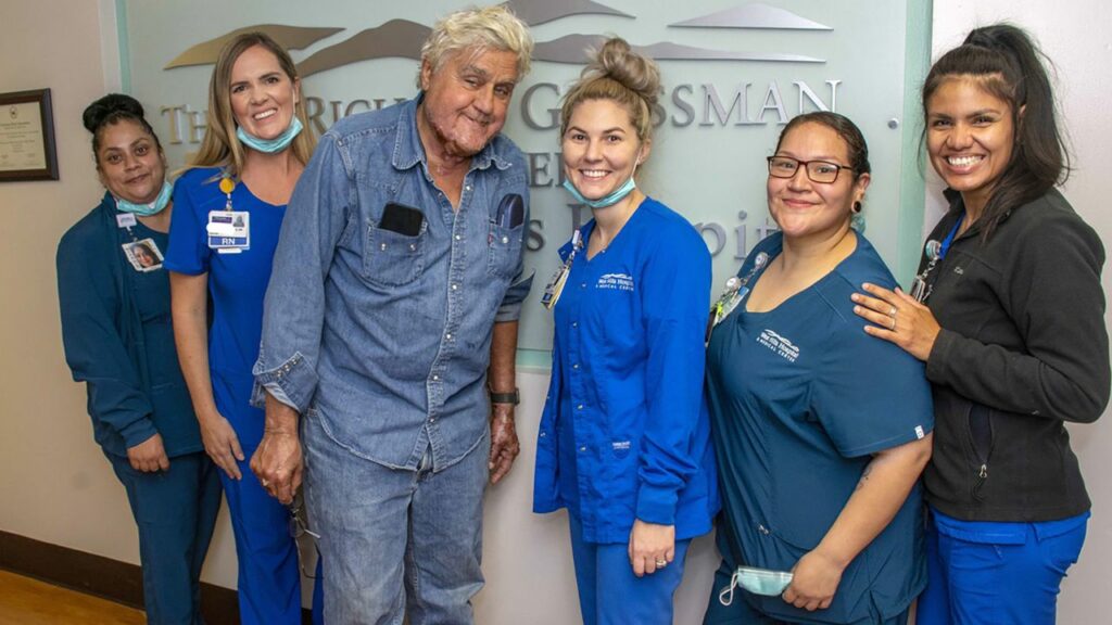 Jay Leno Released From Burn Center, Seen For First Time With Facial Scar 