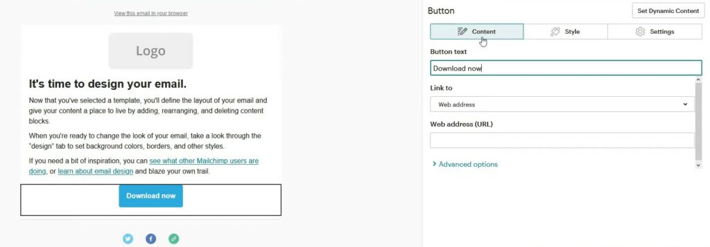 How to attach pdf in mailchimp