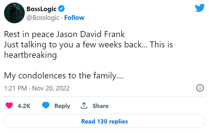Jason David Frank Dies 