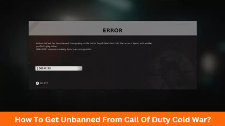 How To Get Unbanned From Call Of Duty Cold War
