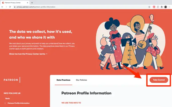 patreon privacy policy