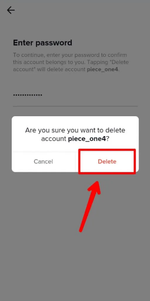  delete tiktok account permanently