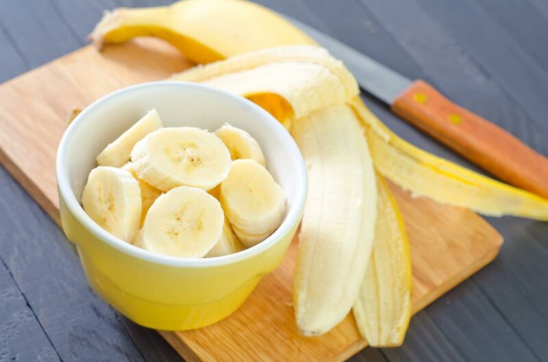 bananas chopped up in a bowl | MercerOnline