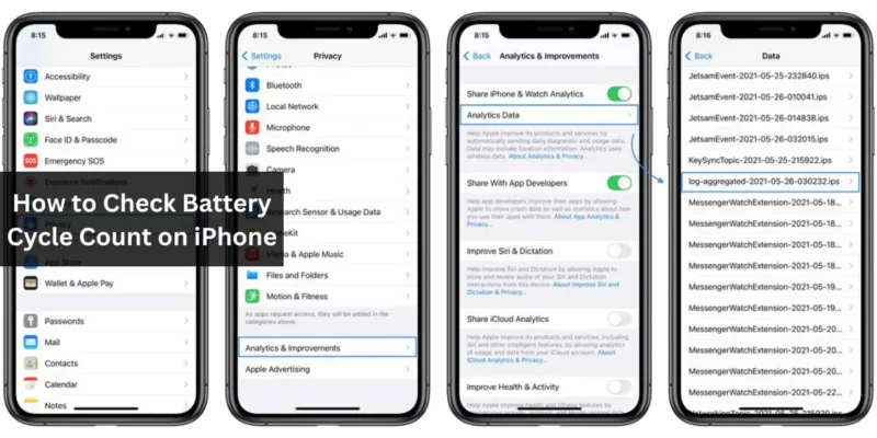 How to Check Battery Cycle Count on iPhone