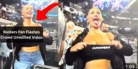 Raiders Fan Flashes Crowd Unedited Video