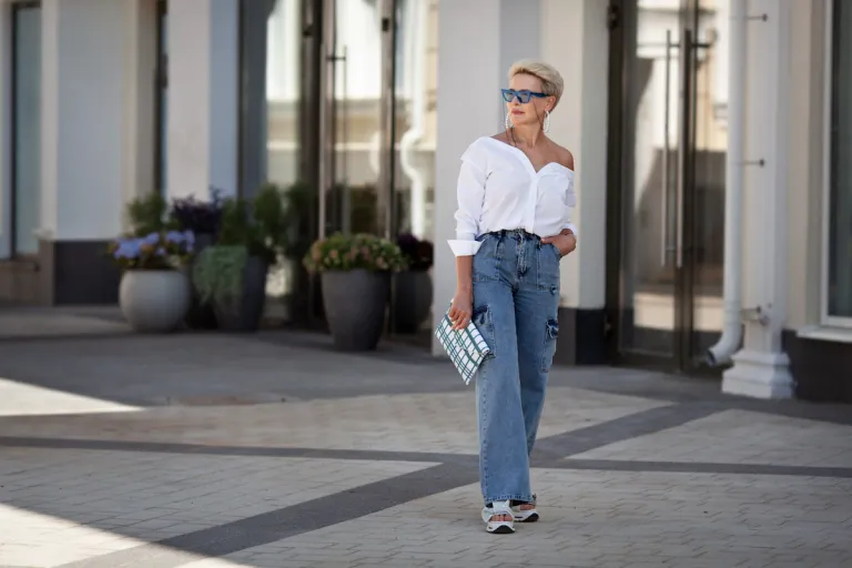 older woman cargo jeans | MercerOnline